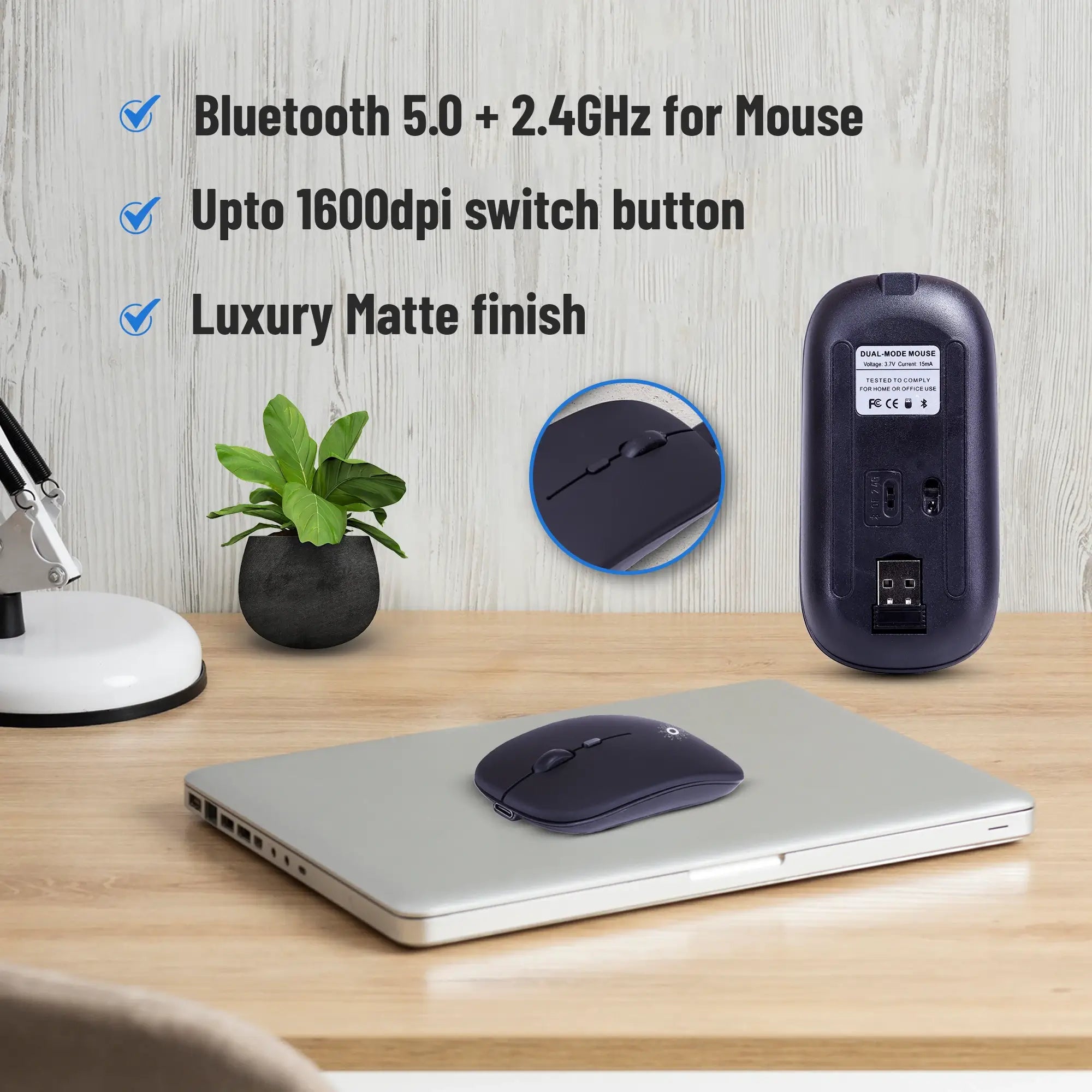 POLYGEAR Swift pro wireless keyboard and mouse combo