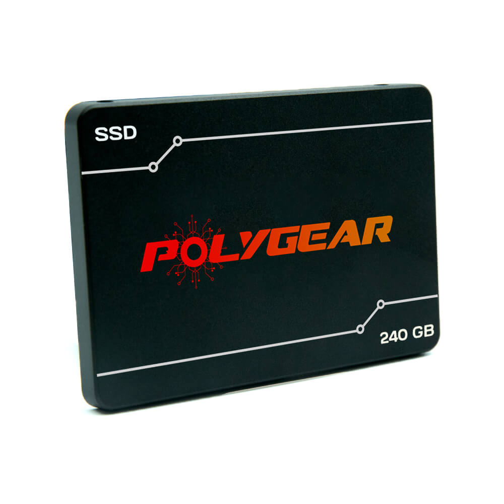 Polygear 240GB SSD Internal Solid State Hard Drive 2.5-inch SATA III for Desktop and
Laptop (PHOENIX BLACK, 240GB)