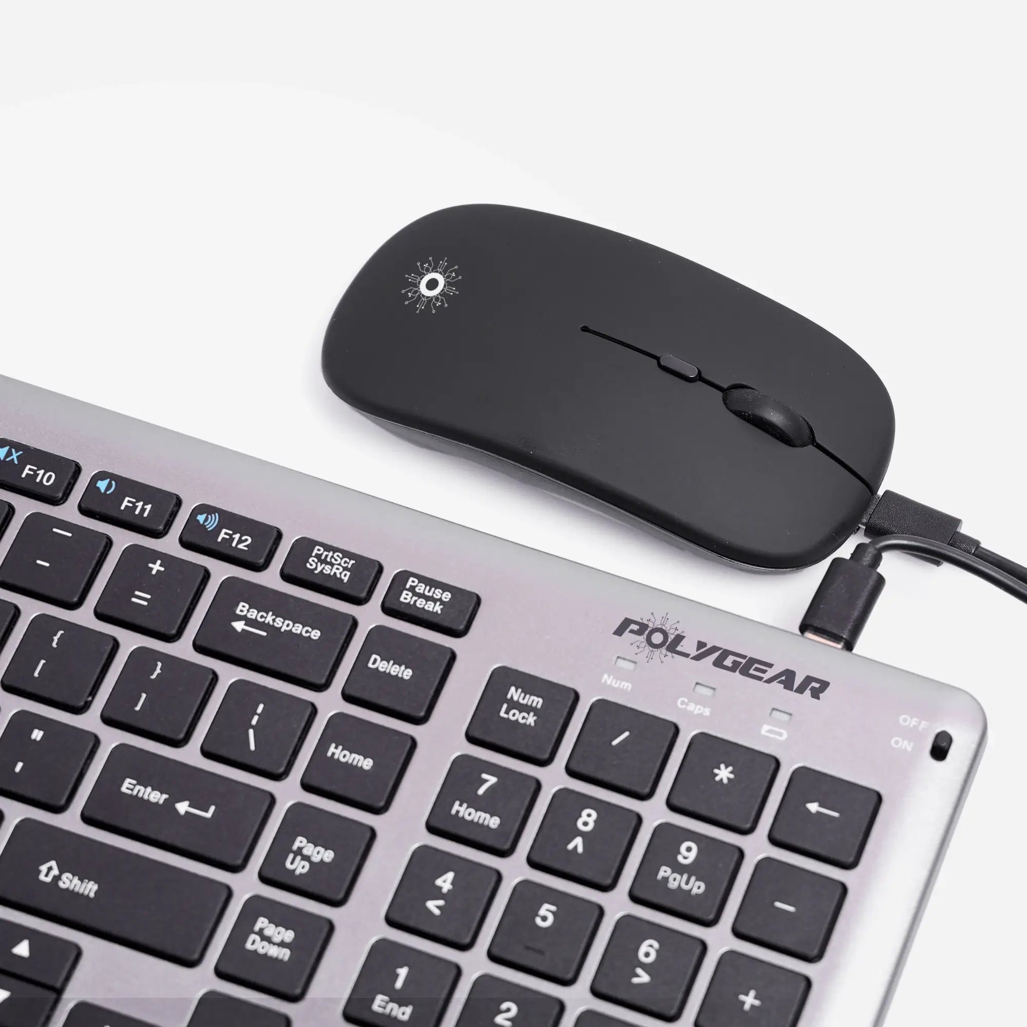 POLYGEAR Swift pro wireless keyboard and mouse combo
