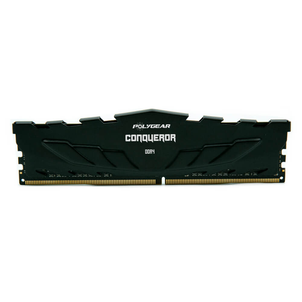 Polygear Conqueror 4GB RAM DDR4 2666MHz Desktop RAM MEMORY MODULE (Black, 4GB)